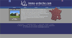Desktop Screenshot of immo-ardeche.com